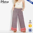 Women Rayon Printed Wholesale Boho Wide-Leg Pants