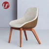 Custom european fabric covers morph dining chair with arms