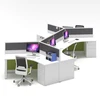 Hot modern office cubicle 120 degree office workstation partition