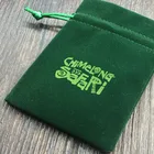Apple Green Velvet Jewelry Pouch for Bracelets