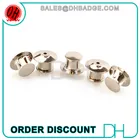 Plated Black Color Deluxe Locking Flat head Pin Backs Clasp Clutch