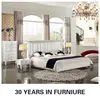 white leather bedroom set, white bedroom furniture sets for adults, french style white bedroom furniture LV-B9016-RE