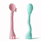 New Products Eco-friendly BPA Free Spoons Silicone Natural Baby Spoon