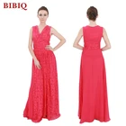 2017 Elegant Red Dress Long Plus Size Women Clothing Ball Gown Prom Guangzhou Bridesmaid Dresses