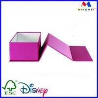 book shape folded champagne flute gift box/wine bottle carton