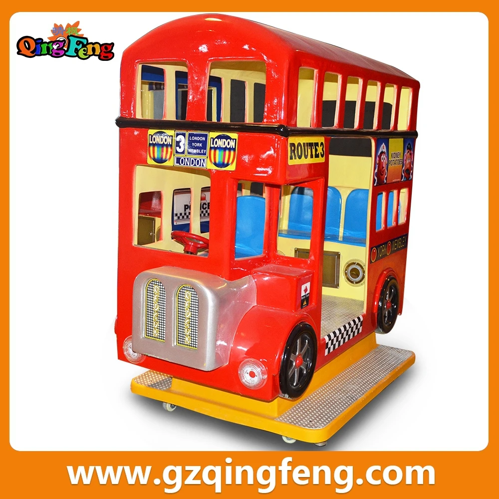 Qingfeng Chinese new year promotion bus rides kids play machine arcade amusement rides for sale