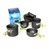 4pcs green camping cookware set outdoor camping equipment most popular products wholesale