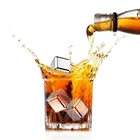 Wine 6 PCS Square Icy Cools Stainless Steel Chilling Reusable Ice Stones Dry Ice Cubes For Wine Drinks Ice Tools
