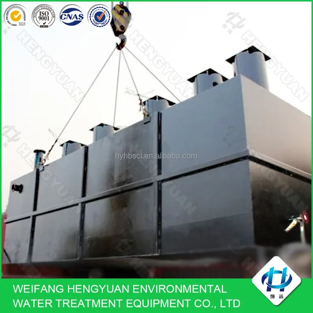 3-150m3 a0/mbr sewage process small wastewater treatment plant