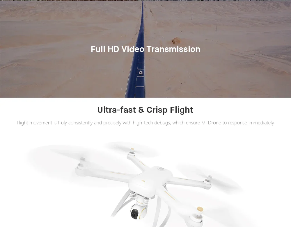 Chinese version Original Xiao mi Mi Drone 4K Drone WIFI FPV Quadcopter With 4K Version 30fps HD Camera 3-Axis Gimbal GPS App RC