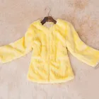 Fur Woman Coat Women Trench Rabbit Coats Custom Made