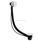 Chrome Bath Waste Twist Overflow Chrome Pop Up Plug