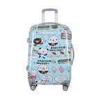 printed pc travel trolley hard luggage