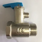 1/2" 8 Bar Water Heater Brass Safety Valve with Handle