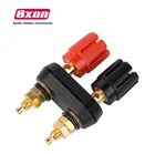 Bxon Double Head Binding Post Amplifier Speaker Cable Terminal Plugs Socket Connector