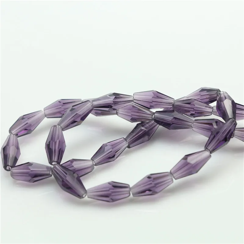 3*6mm Glass Long Bicone Beads Craft Material Beads Sew on Crystal Beads 400pcs/lot Fit Clothing ShoesTattoo Stickers Phone