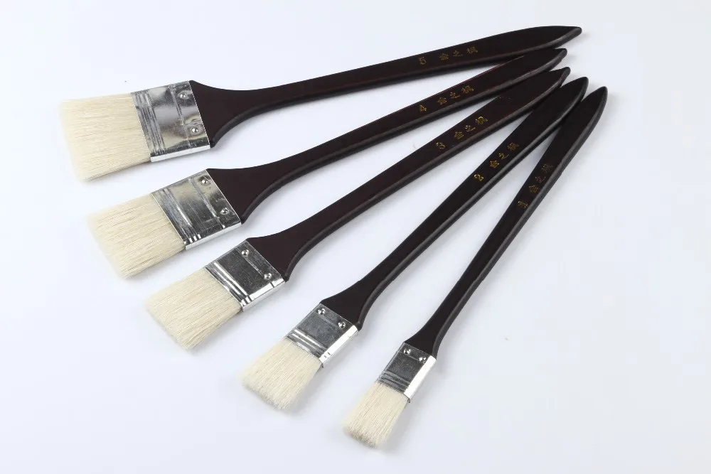 Artist Brush Manufacturer OEM Custom Food Safe Paint Brush Painting Art Materials Supplies Bristle Hair Painting Artist Brush