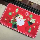 HS008 Sublimation Transfer Printed Bathroom Shower Christmas Bath Door Floor Mats