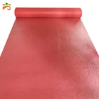 130g/sqm plain design polyester used wedding red carpet runner
