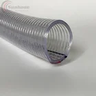 PVC Coated Spiral Steel Wire Reinforced Spring Flexible Duct Pipe Hose