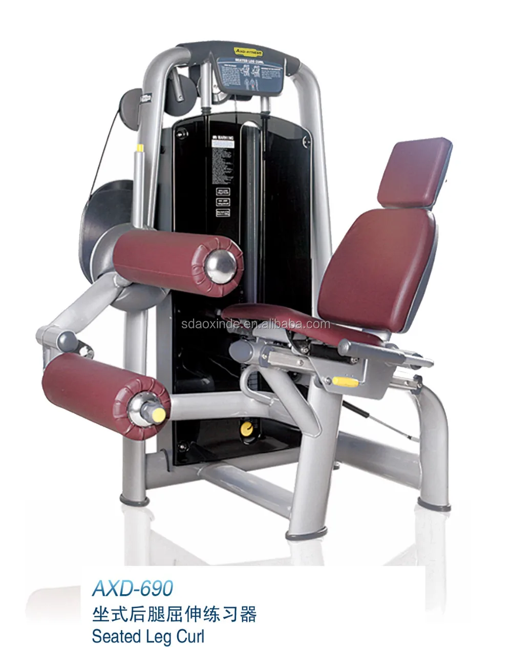 techno seated leg curl axd-690 gym equipment for medical use