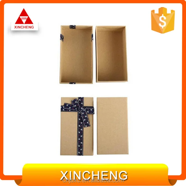 manufactory paper cardboard jewellery box gift with gold bow tie