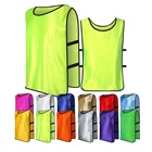 Wholesale In-stock Football Soccer Training Vests Bibs Soccer Jersey Vest Bibs Warm-UP Uniform Custom Numbers Print