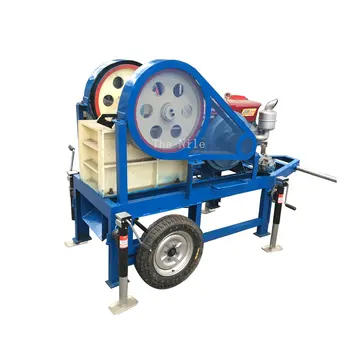 Portable sand crusher diesel engine gold rock hammer mill