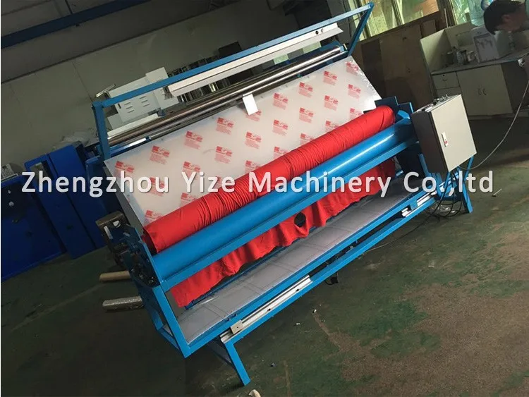 2400mm fabric inspection machine / textile rolling and cutting machine