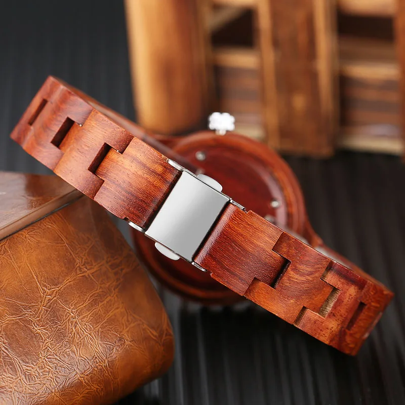 Ladies Watches 2017 Full Natural Bamboo Wood Watch Women's Bracelet Quartz Wrist Watch Unique Beauty Relogio Feminino (4)