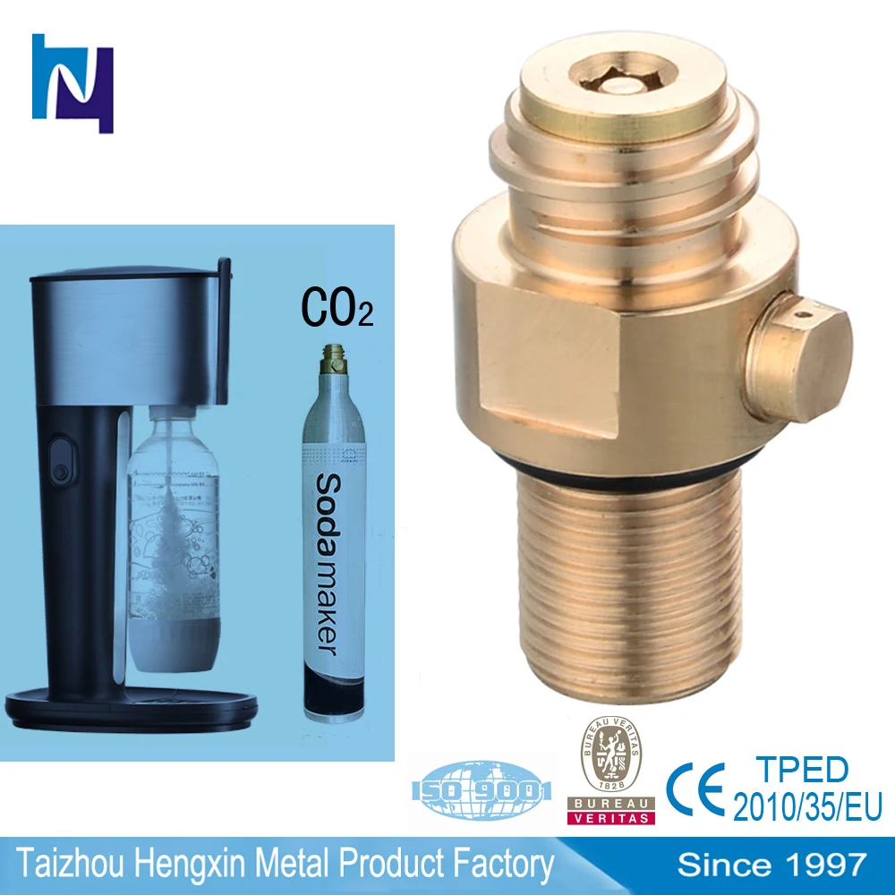 co2 soda maker valve for aluminium co2 cylinder