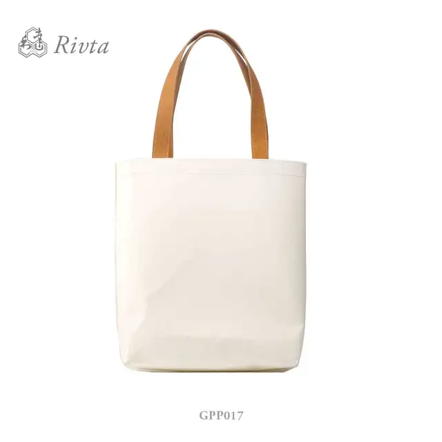 logo ladies organizer fashion women bag kraft paper handbag