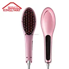 Hair Straightener and Curler Hot Brush Comb Hair Flat Iron Brush