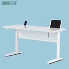 Preassembled Height Adjustable Desk Sit / Stand Elevating Desktop Table for home