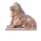 Hot selling carved garden life size stone marble animal statue