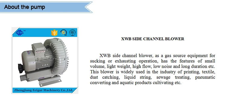 Side Channel Blower, 220, 270 - detail 2