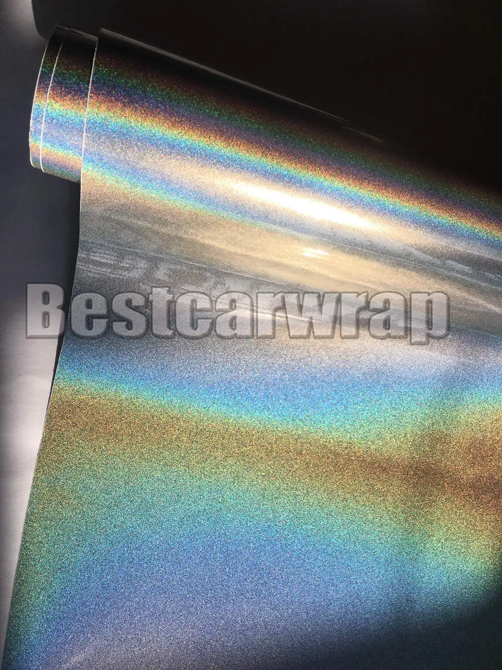 3M SILVER psychedelic gloss metallic car wrapping film with air bubble free (9)