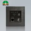 Good Quality GUANGZHOU Smart home 1 gang Touch screen wall network Metal switch with toughened glass