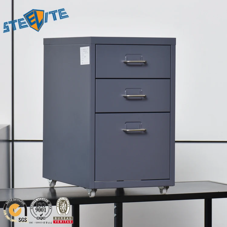 Metal Drawer Units 3 Drawer Mobile File Cabinet View Metal Drawer