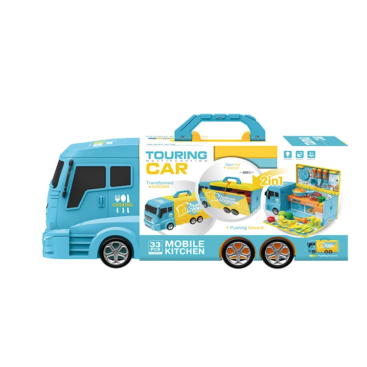 2019 Новый развивающий игровой дом Fun Food Kitchen Truck пластиковые игрушки для детей игровой набор 33 шт аксессуары для продажи Возраст 3 года