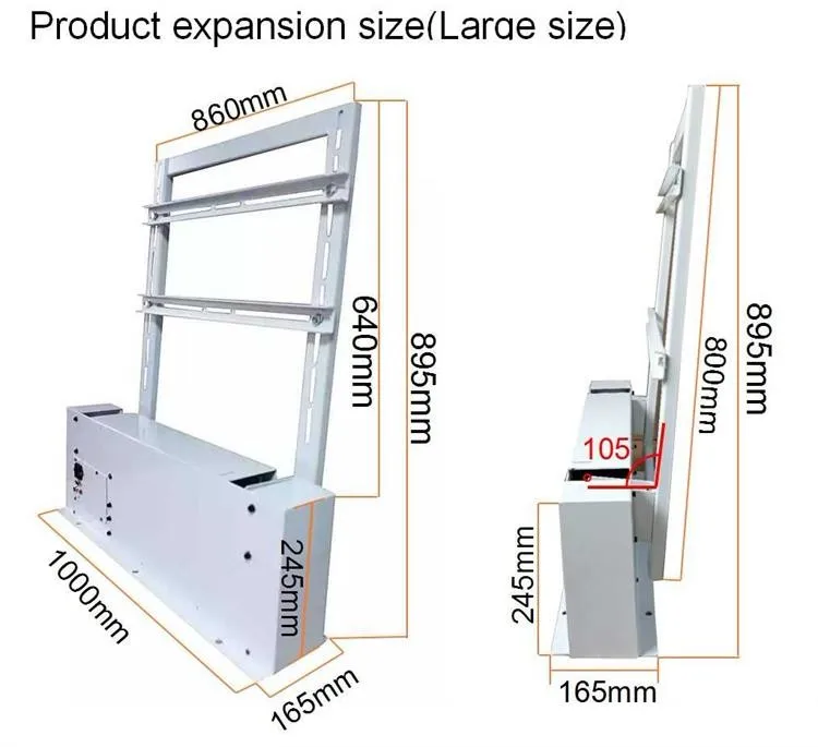 Completely Hidden 32 55 Motorized Flip Down Ceiling Tv