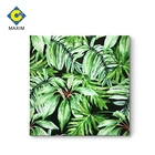 Green plants glass coating painting wall canvas art prints