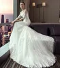 wholesale Short Sleeve Lace Applique Mermaid Alibaba Wedding Dress Wedding Dress
