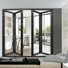 aluminum glass folding/ bifold/ bi folding doors windows