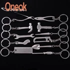 Simulation metal wrench and hammer key ring tool key chain,11 design Small Multi Tool metal Keychain
