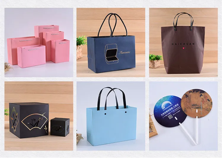 cheap gift shopping kraft paper bag printed custom paper bags