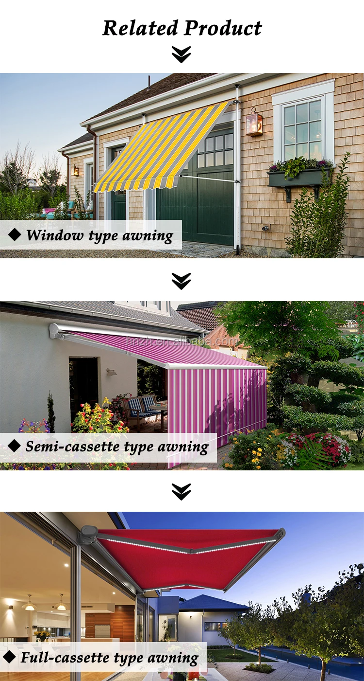 Factory wholesale cheap Water-Proof retractable awnings