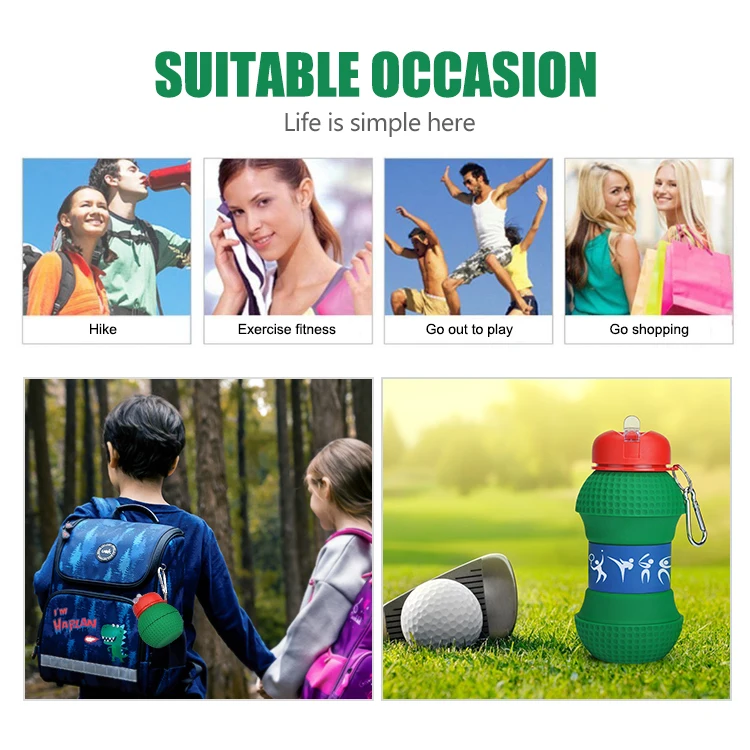 New Launch Golf Ball  Shaped Customised Sports Silicon Water Bottle No Leak