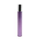 packaging glass bottles pearlized purple glass vial 2ml perfume glass roll on bottle