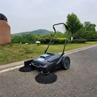 Anrunto S1 Hand push handheld manual road sweeper manual floor sweeper